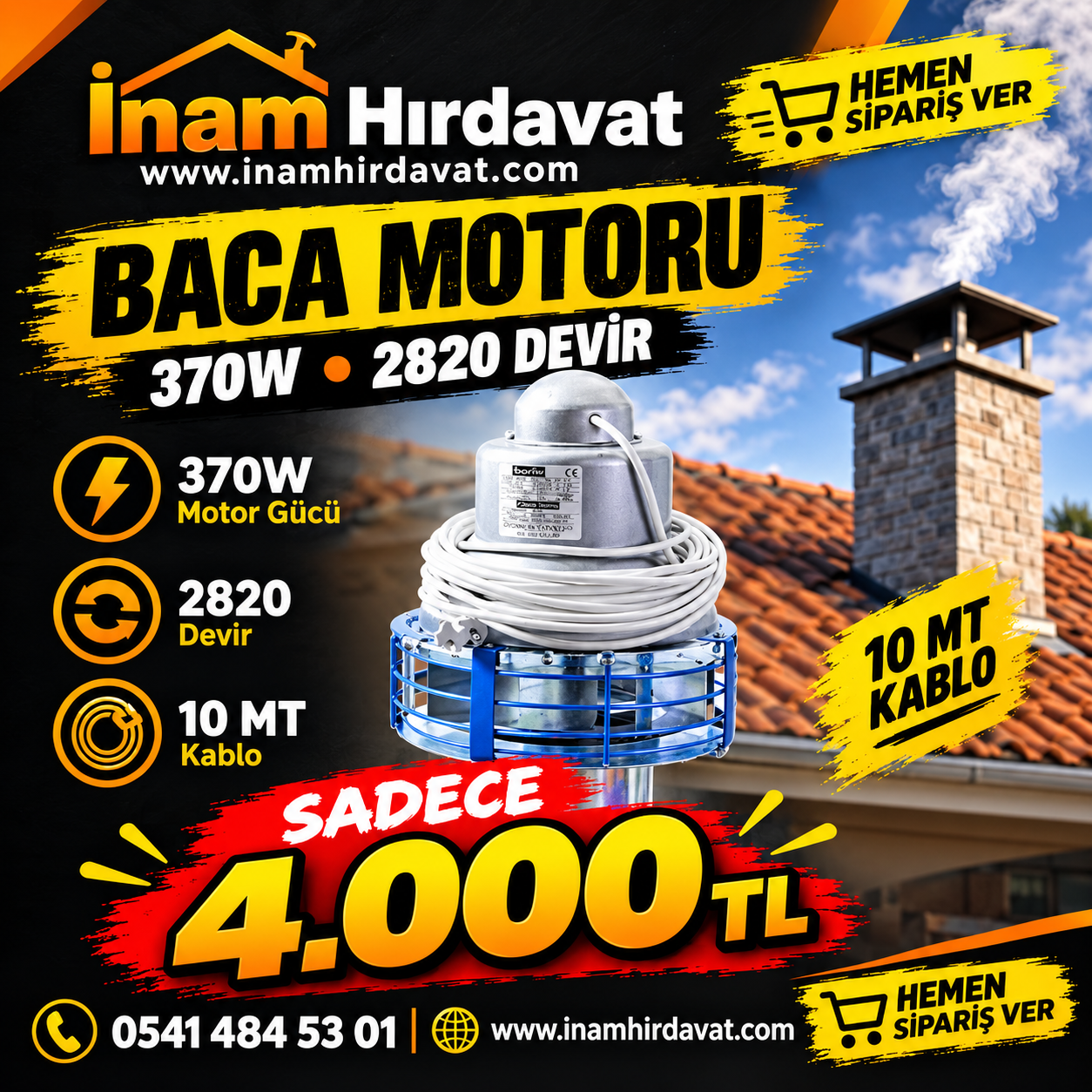 Baca Motoru - Baca Fanı 