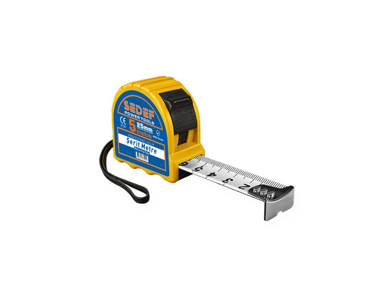 Sedef 5x25 mm Profesyonel Çelik Şerit Metre