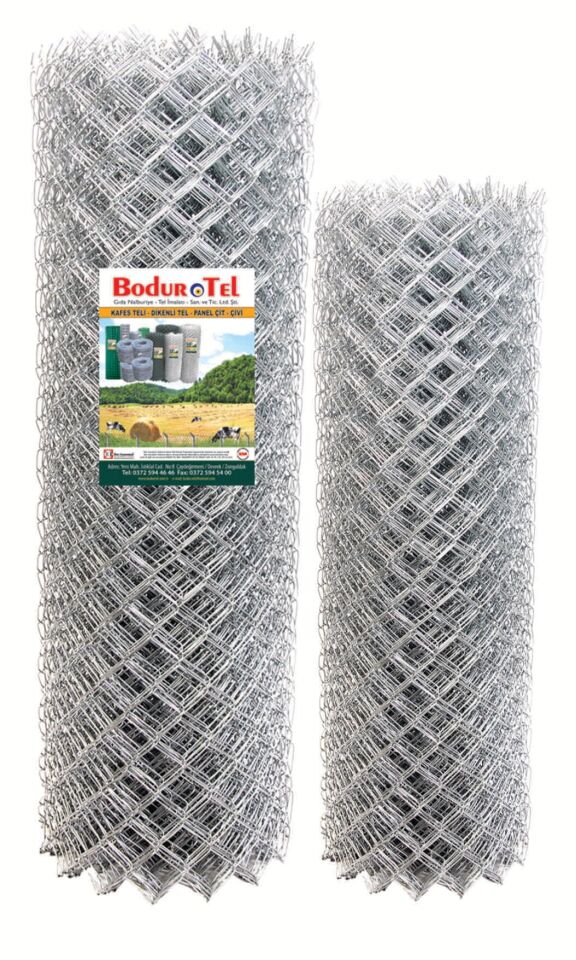 2.5 mm 5X5  Göz Baklava Örgülü Helezon Tel  - 150 CM - 20 MT