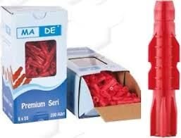 Made 200 lü  Kırmızı 8lik Roket Dübel
