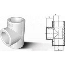 25 mm Fıratpen Te Parça - PPRC Tesisat Boş Te