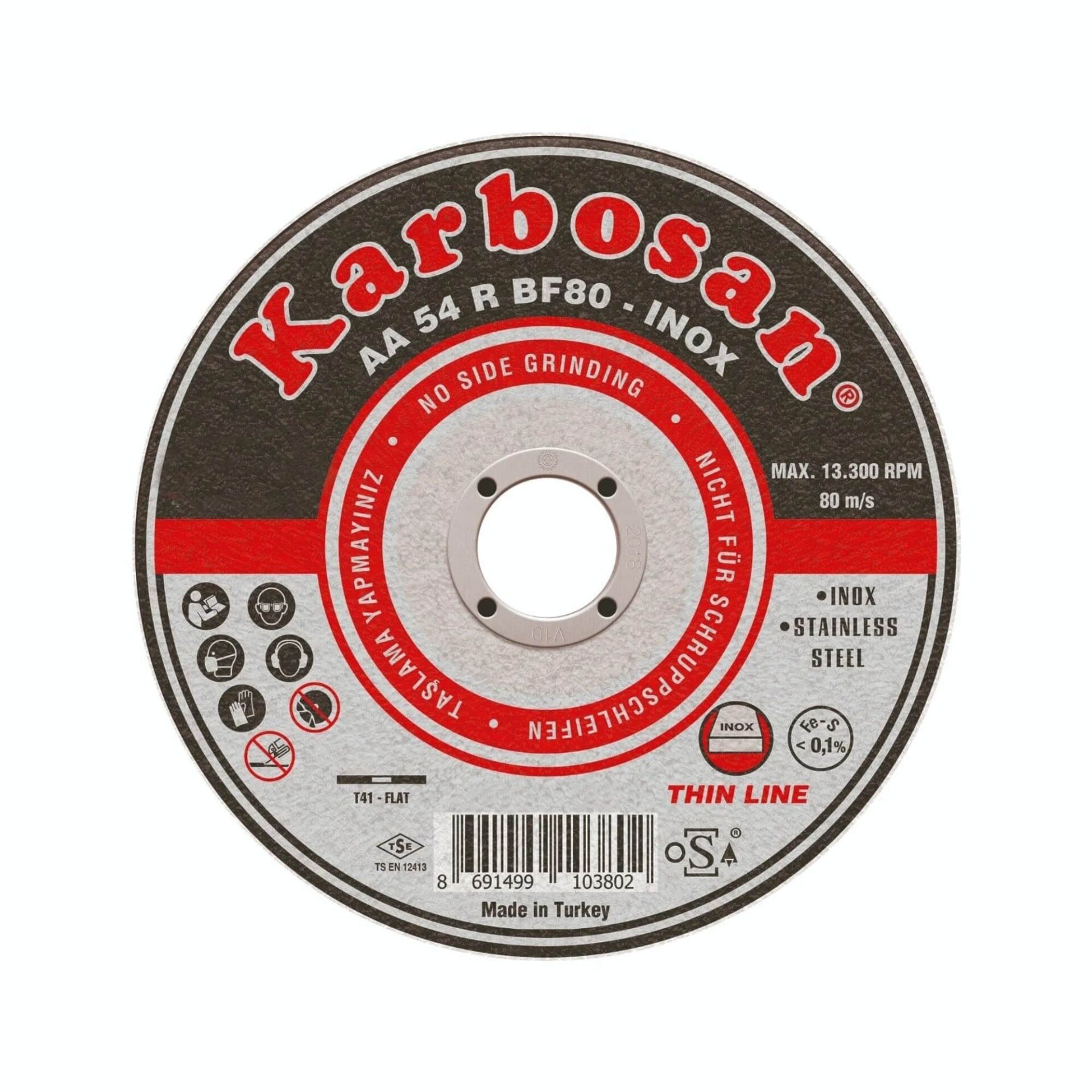 Karbosan İnox Kesici 115x1,0 mm