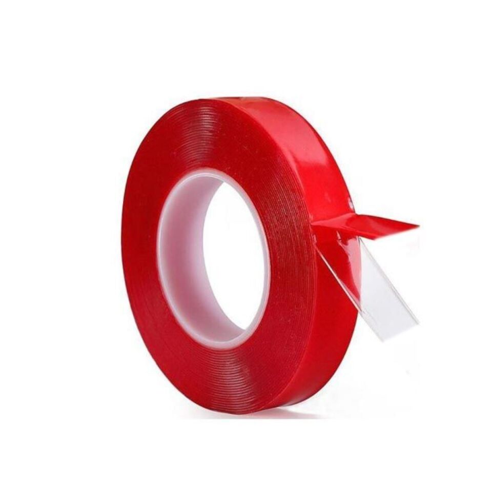 Silikonlu Bant 18 mm x 1.8 mt Şeffaf Çift Taraflı