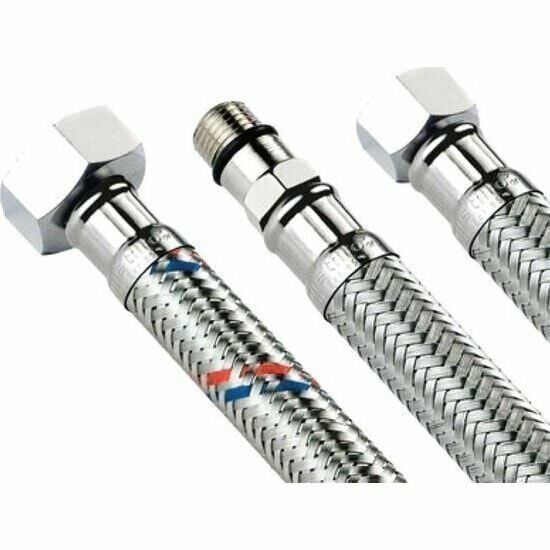 3/8 x M10 Lavabo Bağlantı Spirel Hortum - 100 cm