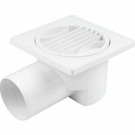 Yer Sifonu 10x10 cm - 50 lik Çıkışlı Yandan - Taban Süzeği