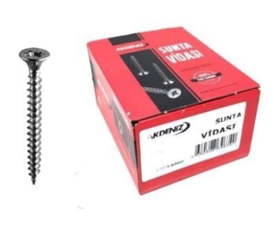 5x50 Sunta Vidası - Akdeniz 200 lü Paket