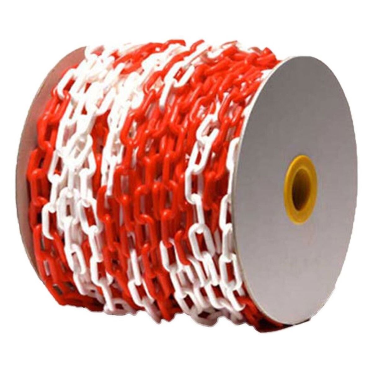 Plastik Zincir - Kırmızı - Beyaz 5 mt - Karabina Hediyeli 2 adet