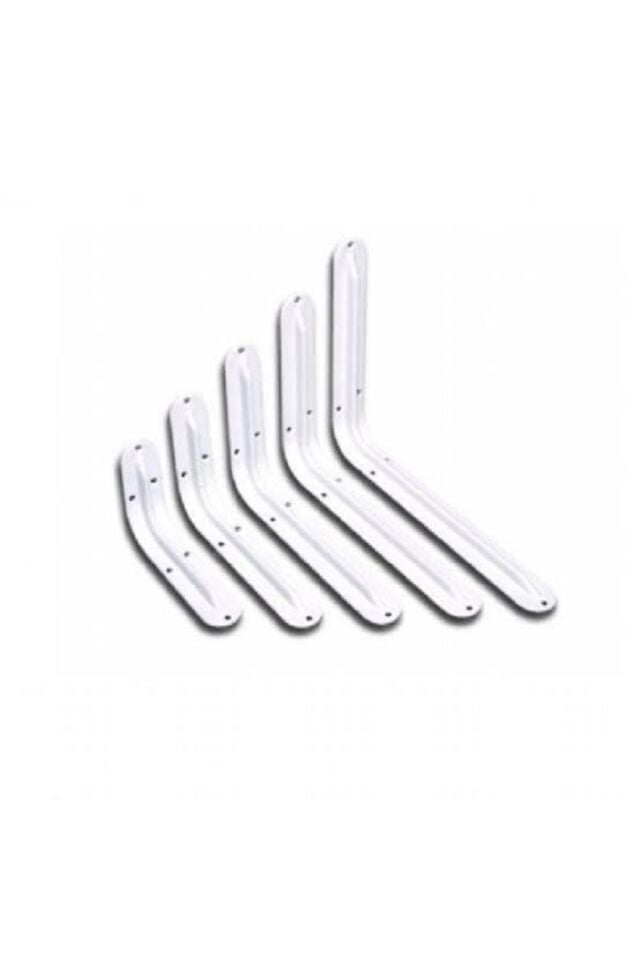 Lüks Raf Altı Tutucu Beyaz 2 Li Set 22x28 Raf Tutucu (Vida Dübel Dahil)