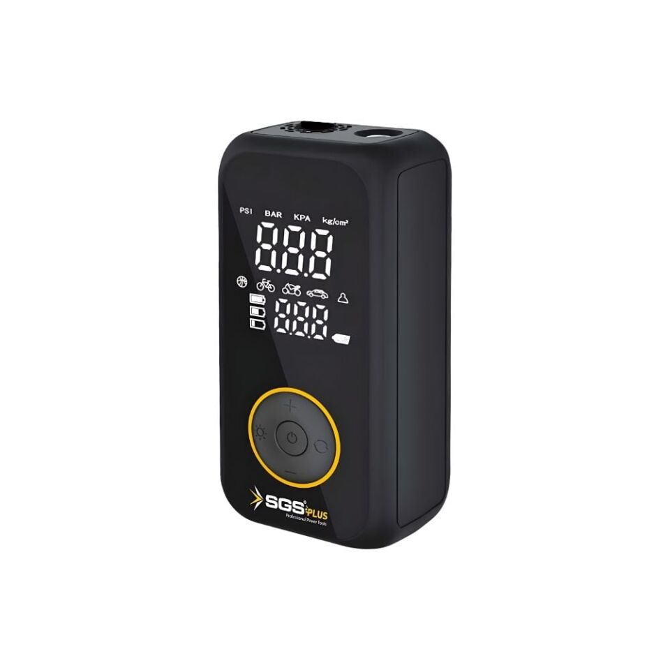 SGS5398 - (150 PSI) 12 Volt 6 Amper Taşınabilir Şarjlı Akülü Lastik Şişirme Makinesi Pompası Kompresörü