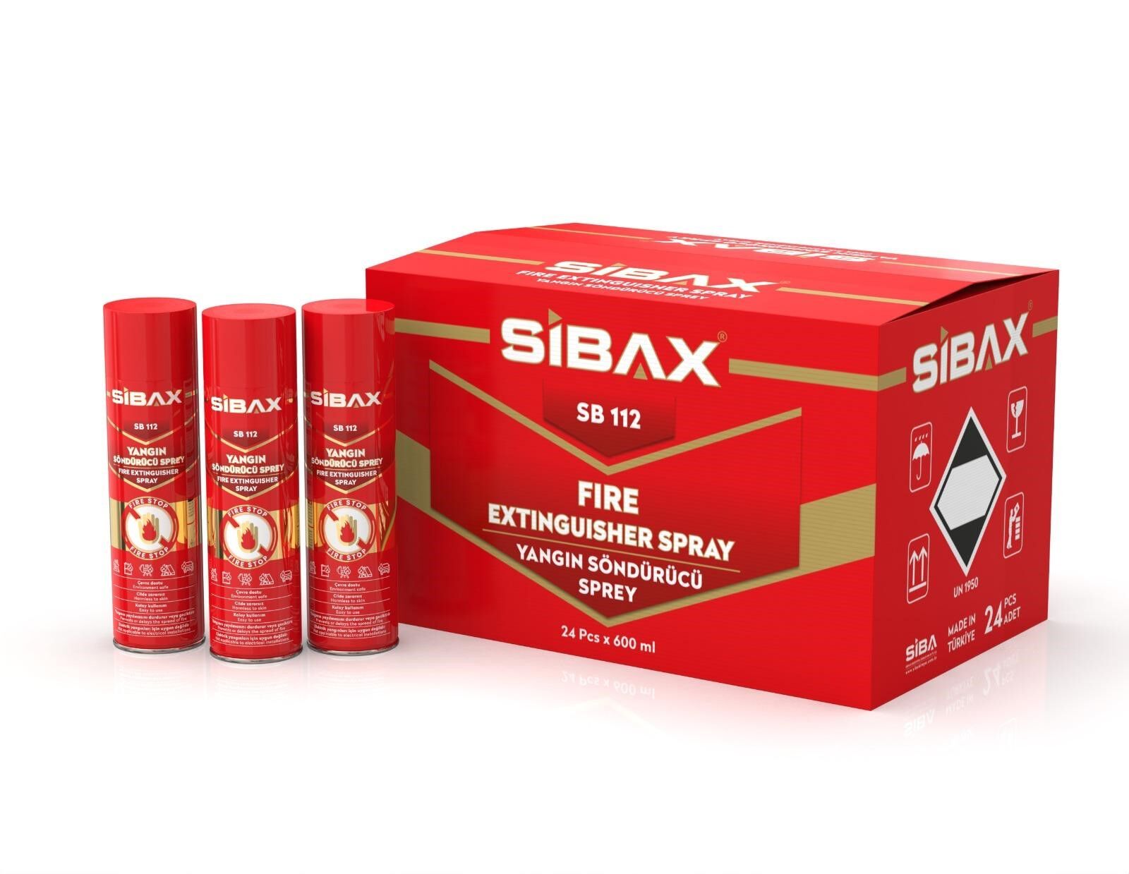 Sibax Yangın Söndürücü Sprey 600 ml