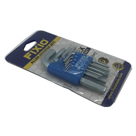 Fixio FA1009 Allen Takımı - 9 Parça Kısa - Düz