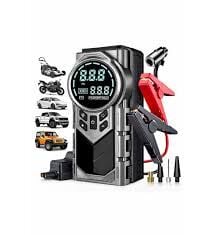 Auhma A7722 4'ü 1 Arada Akü Takviyeli Şarjlı Hava Pompası | Powerbank & Dijital Fener