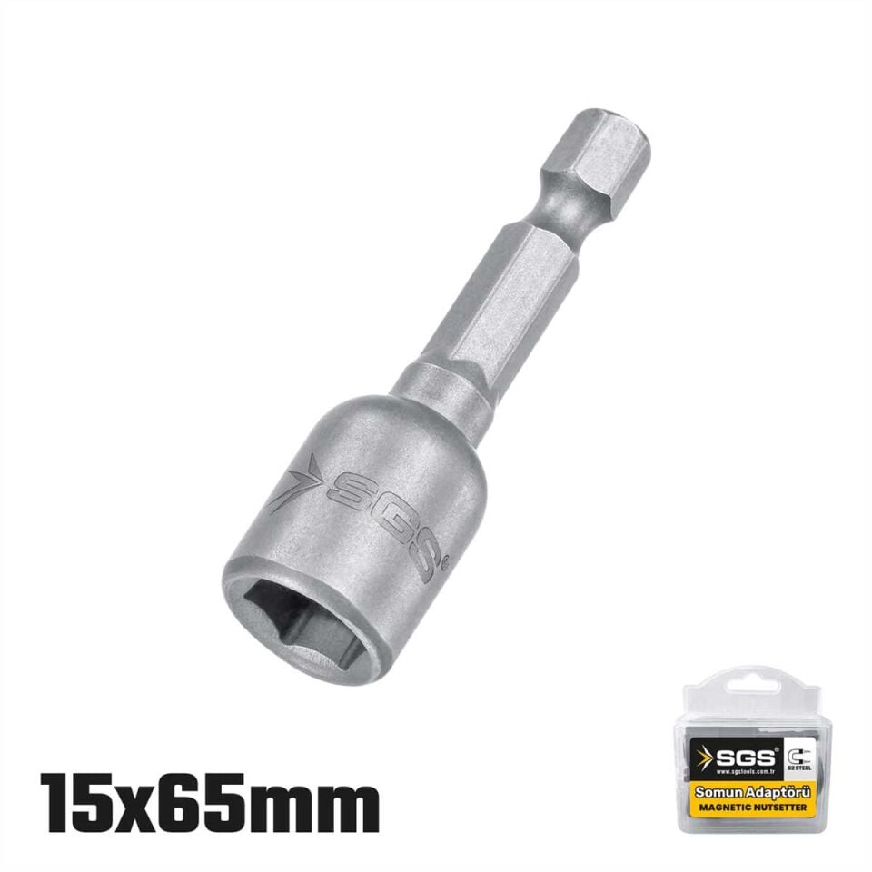 Manyetik Somun Adaptörü - 15 mm x 65 mm - SGS2491