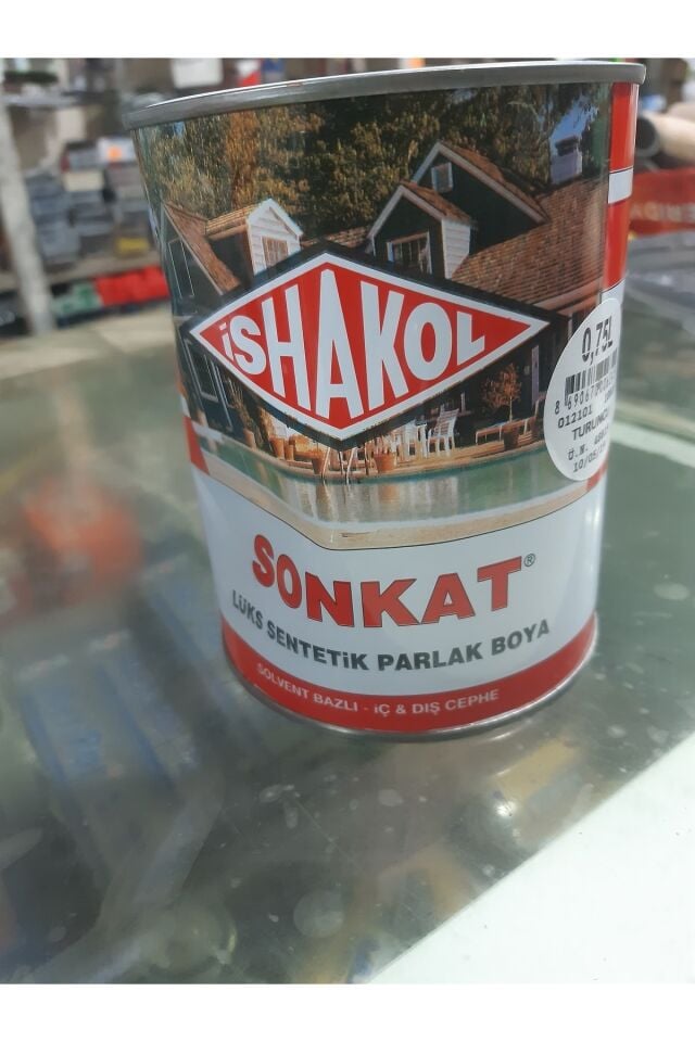 Turuncu Yağlı Boya, Metal Ahşap Tahta