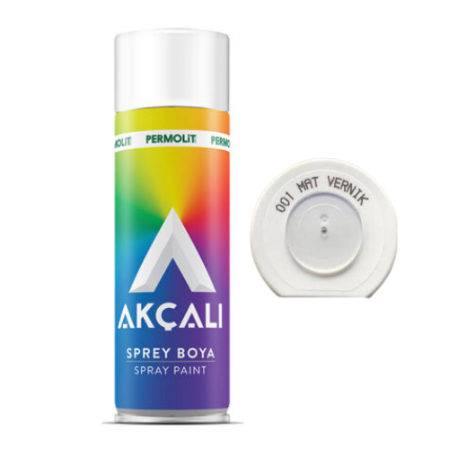 Akçalı 400 ml Mat Vernik - Sprey Boya