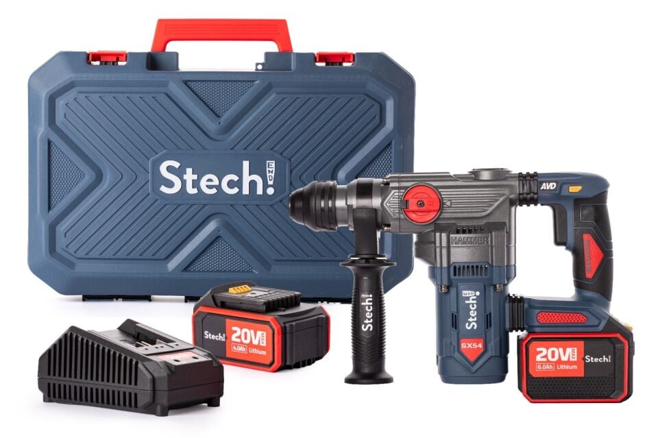 Stechend SX54 Akülü Kırıcı - Delici 6-30 MM 6 AMPER - Çift Batarya