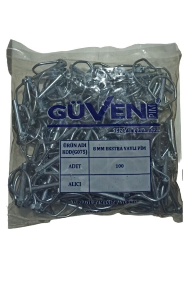 Güven Yaylı Pim 8mm (10 Adet )