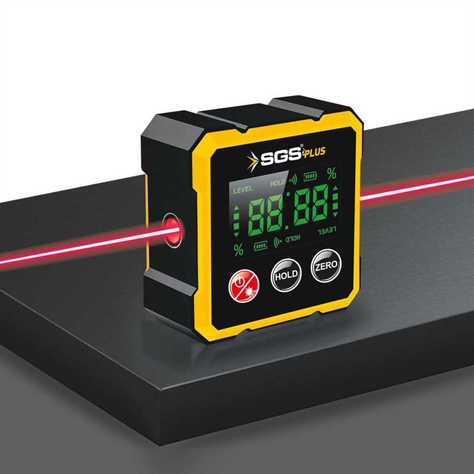 SGS5431 - SGS Lazer Dijital Açı Ölçer Mıklatıslı