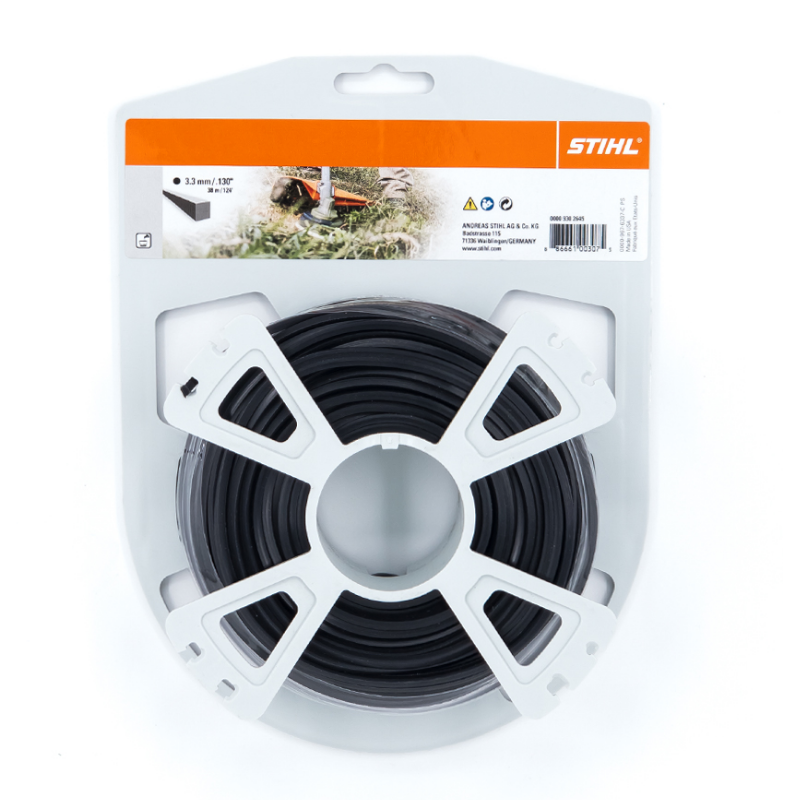 Stihl Misina 3.3mm 38MT Siyah 4 Köşe