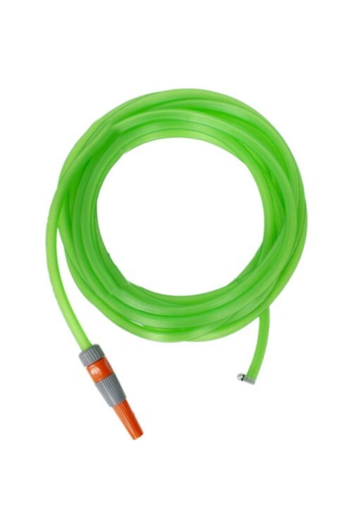 Basınç Ayarlı Lanslı Bahçe Balkon Hortum Seti Kelepçeli 10 Metre Silikonlu