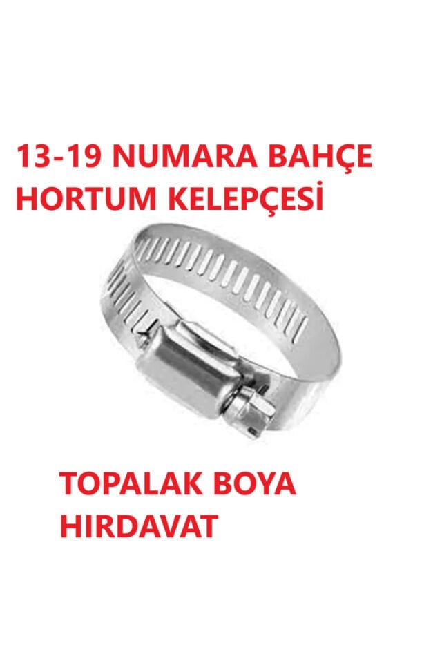 Ayarlı Hortum Kelepçesi 13-19 Numaralı Bahçe Hortumu Musluk Hortum Kelepçesi 5 Adet