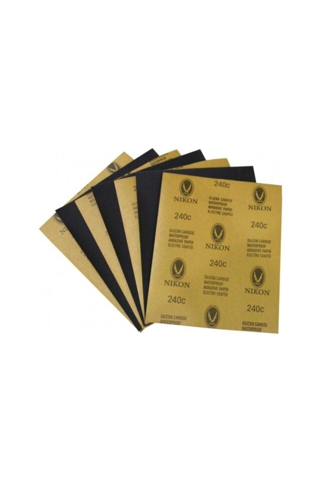 5 Adet Zımpara Kağıdı A4 Kağıt Boyutunda - Genel Amaçlı No:500