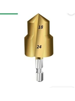 PVC Boru Genişletici Kademeli Matkap Ucu 18–24 mm Plastik Boru Genişletme Aparatı