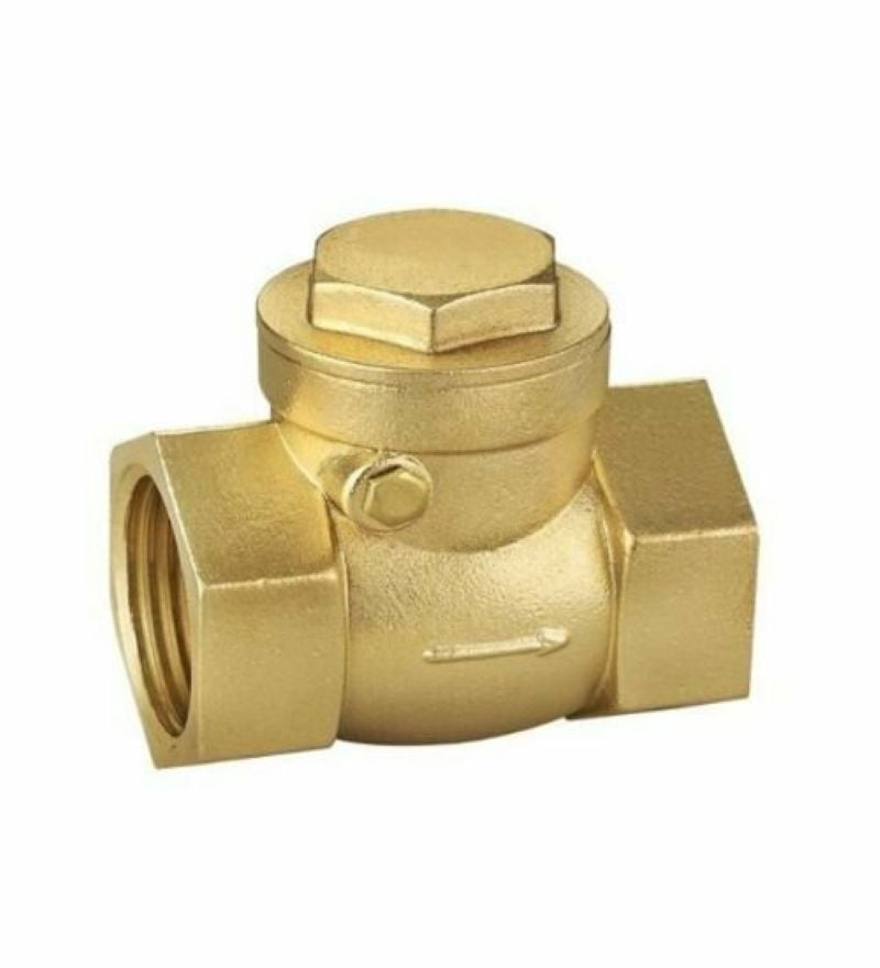 1P = 32 mm Sarı Prinç Çekvalf - Çalparalı