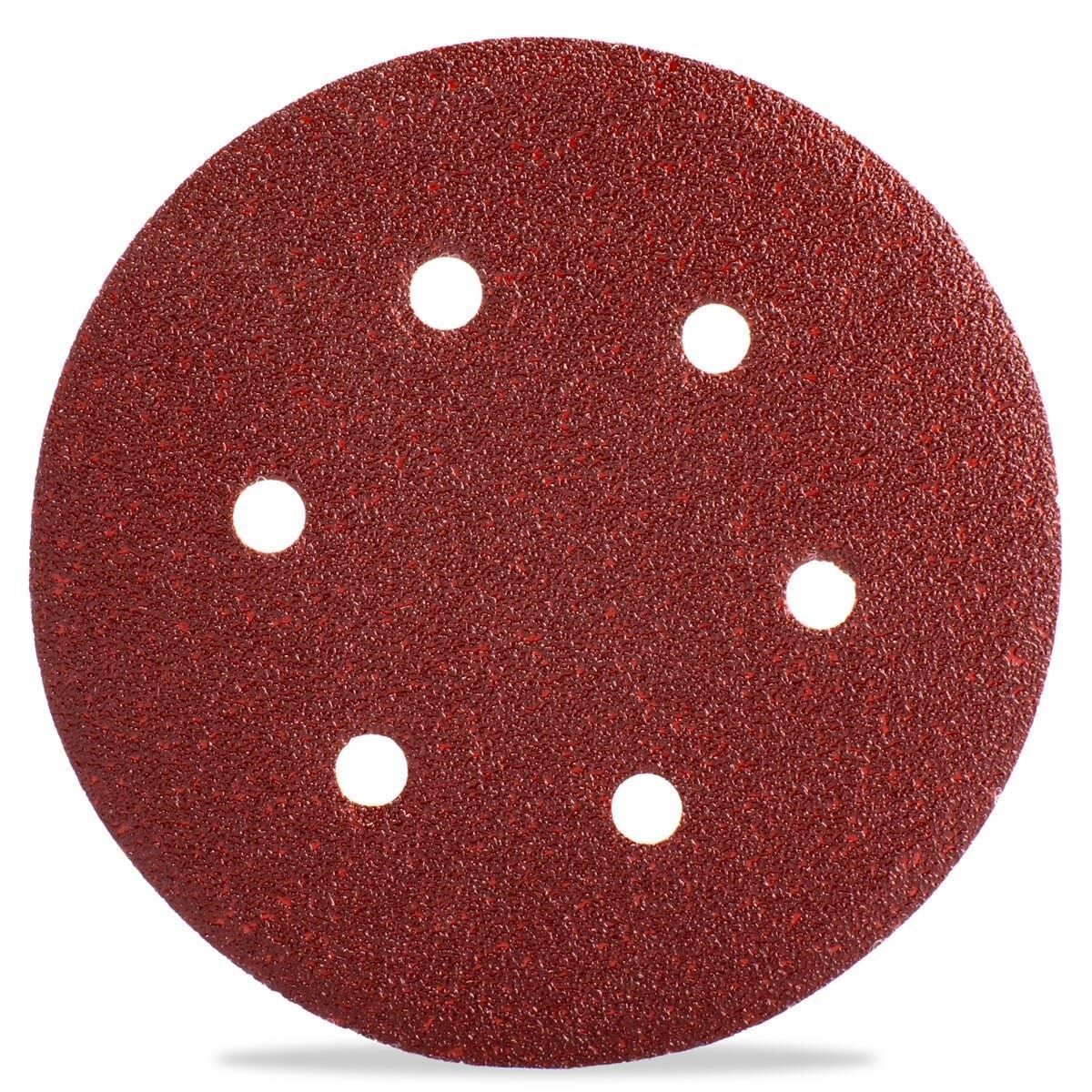 Alçı Zımparası - Cırt - 6 Delikli 125 mm - 120 no