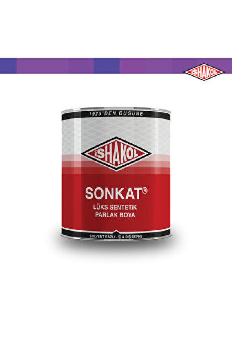 İshakol Sonkat Yağlı Boya 2.5 Litre - Siyah Renk