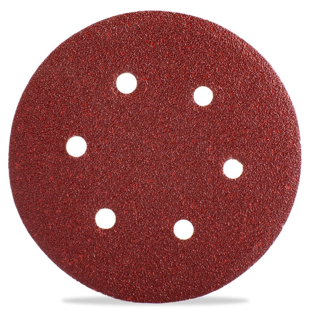 Alçı Zımparası - Cırt - 6 Delikli 125 mm - 180 no