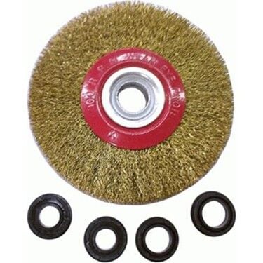 Daire Saçaklı Tel Fırça Yuvarlak 150 mm