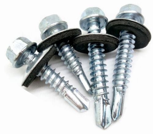 Matkap Uçlu Trapez Çatı Vidası - 4.8x25mm