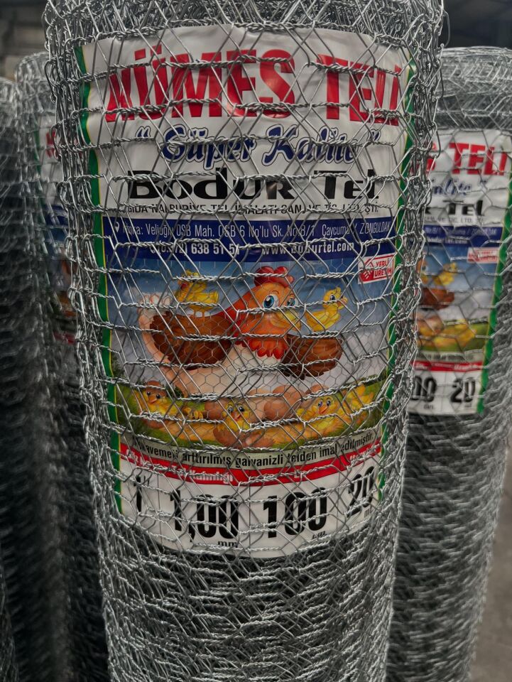 Kümes Teli - 1.00 mm Kalınlık Süper Kümes Teli 20 mt - 100 cm