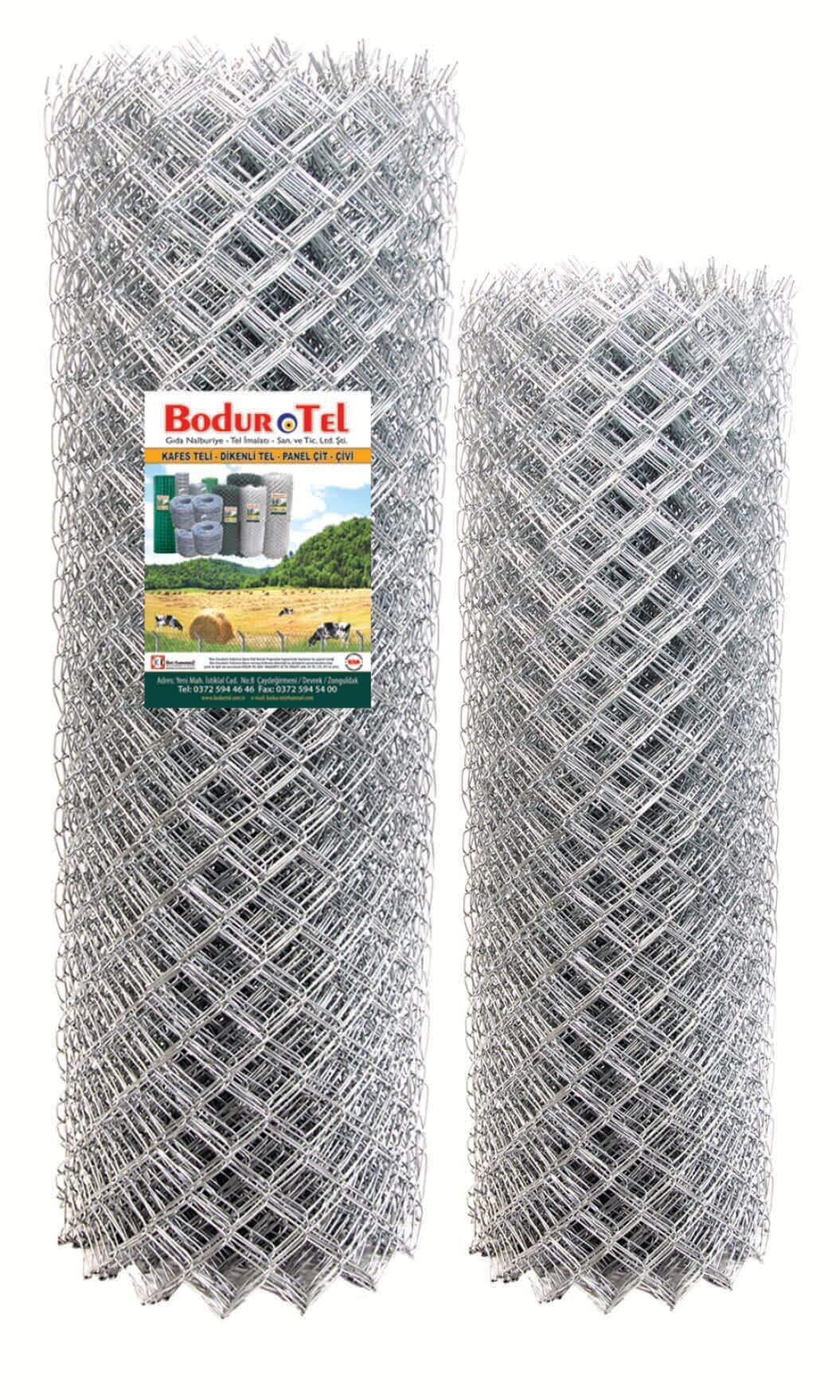 Bahçe Teli - 3 mm 5x5 Göz 120 cm Yükseklik 20 mt Baklava Örgülü Helezon Tel