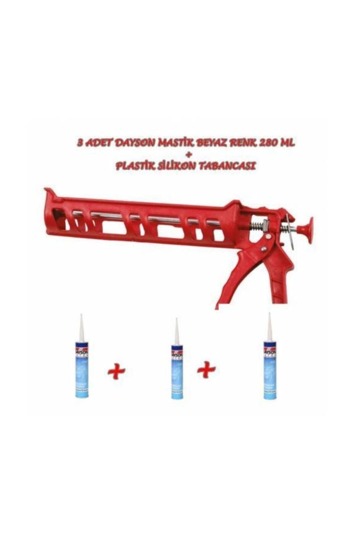 3 Adet 280 Ml Beyaz Dayson  + Plastik Silikon Tabancası