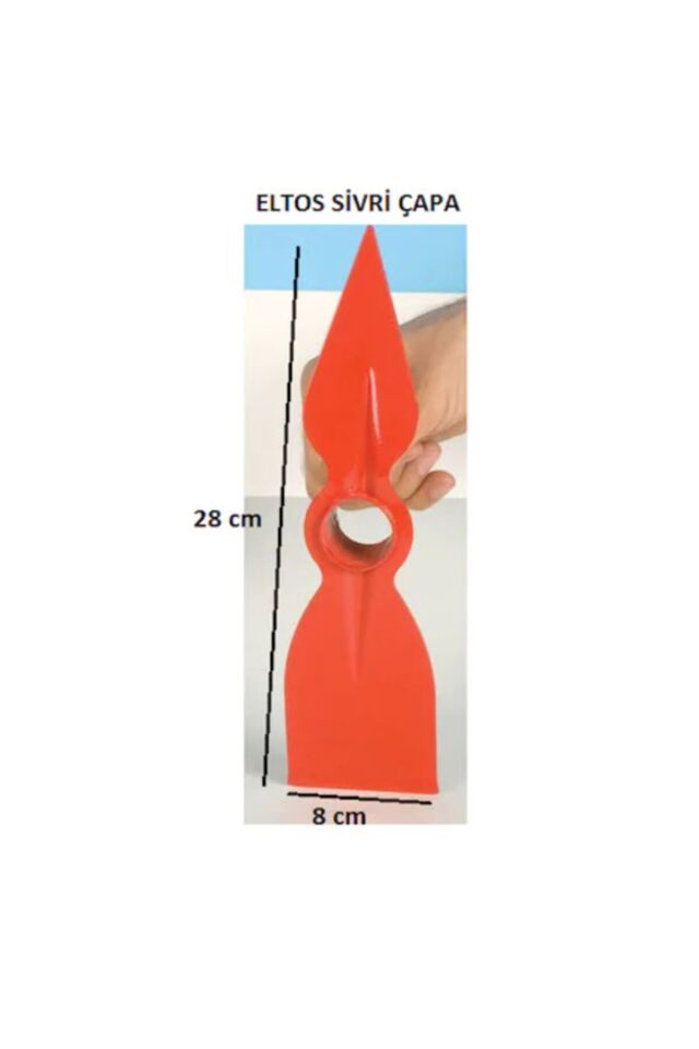 Ec006 Ahşap Saplı Bahçe El Sivri Çapa 40 cm