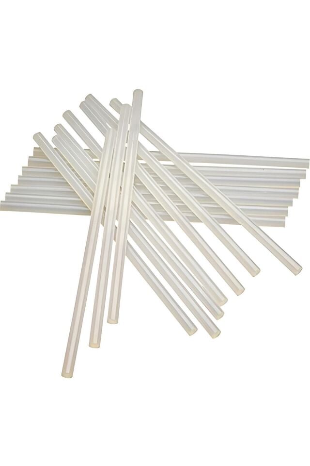 Ince Silikon Mumu! Çiçekleri Yapıştırmak Için Sıcak Silikon Ucu 5 Adetx30 Cm