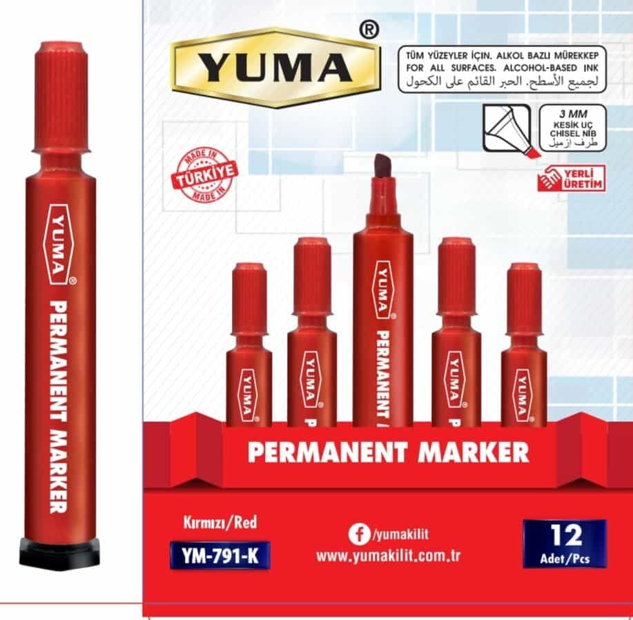 Yuma Koli Kalemi - Kırmızı