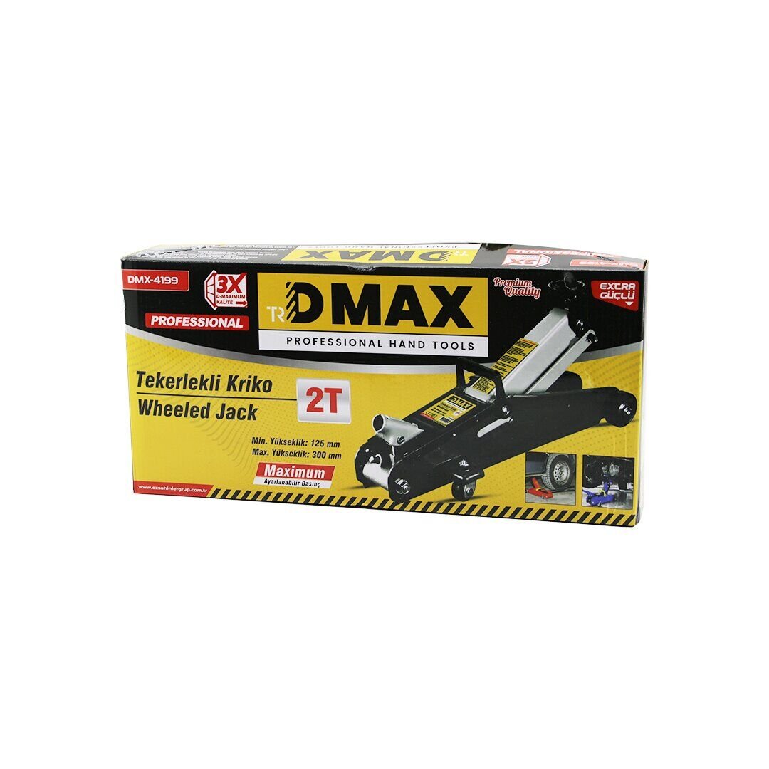 Dmax Arabalı Kriko - 2 Ton - Tekerlekli
